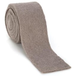 Ruban en laine feutrée, taupe, 7,5 cm, 3 m