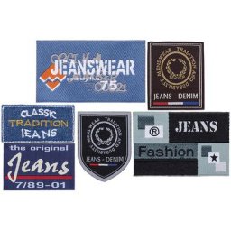 buttinette Écussons ""jeans"", dim : 4,7 - 9,0 cm, 6 pièces