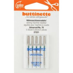 buttinette Aiguilles pour machine à coudre ""universel"", épaisseur : 70, 5 pièces