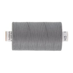 Fil à coudre en coton pour quilting, gris, grosseur : 50, 1000 m