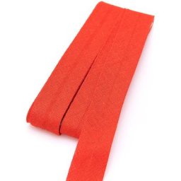 buttinette Biais en coton, rouge clair, longueur : 2 cm, longueur : 5 m