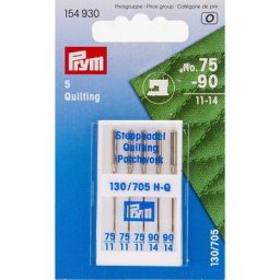 Prym Aiguilles pour machine à coudre ""quilting"", épaisseur : 75 - 90, 5 pièces
