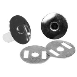 buttinette Fermoirs magnétiques, argent, dim. : 19 mm Ø, 2 pièces