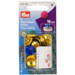 Prym Boutons à recouvrir, dim. : 19 mm Ø, contenu : 5 pièces