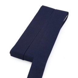 buttinette Ruban de coton, bleu marine, largeur : 2 cm, 5 m