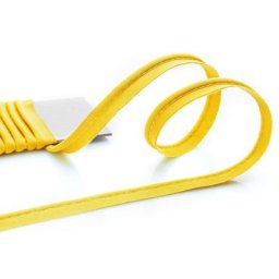buttinette passepoil en coton, jaune, 4 mm, 5 m