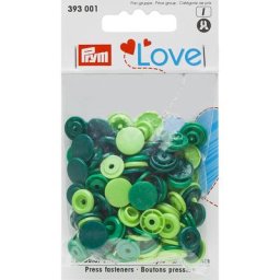 Prym Boutons pression ""Color Snaps"", vert multicolore, 12,4 mm Ø, 30 pièces