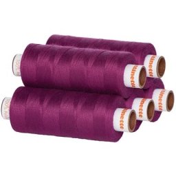 buttinette Lot de 5 bobines de fil à coudre universel, fruits des bois, grosseur : 100