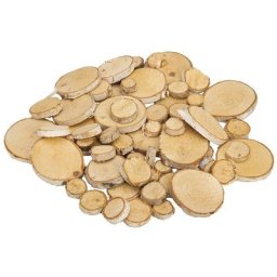 Rondelles en bois de bouleau, 2 - 6 cm Ø, 250 g