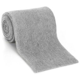 Ruban en laine feutrée, gris, 13 cm, 1,5 m