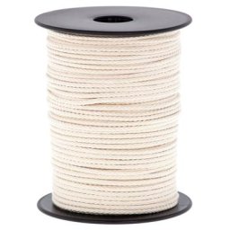 Cordelette en coton, écru, épaisseur : 3 mm, longueur : 50 m