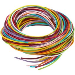 Cordelettes, cirées, multicolore, 1 mm, 10x 2 m
