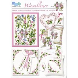 Grilles de broderie ""fleurs des champs