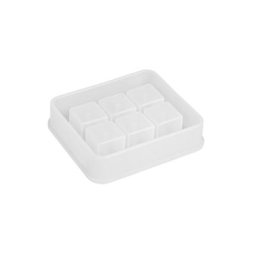 Moule en silicone pour 6 perles cubes, 16 x 16 mm