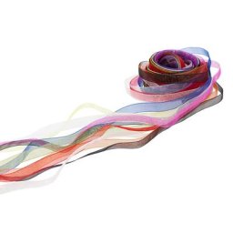 Set de rubans chiffon, multicolore, 10 mm, 10x 2 m