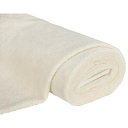 Tissu imitation fourrure d'agneau, blanc cassé