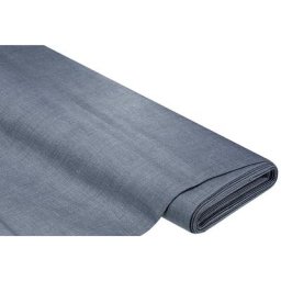 Tissu coton enduit uni ""Meran"", bleu nuit
