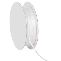 Cordelette en satin, blanc, 2 mm, 20 m