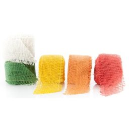 Set de 5 rubans en toile de jute ""standard"", 5 x 5 m