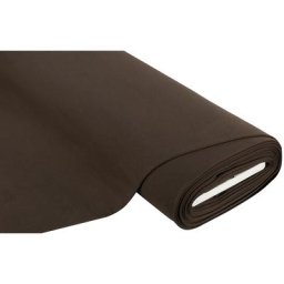 Tissu sweat ""Basic"", avec envers doux et gratté, marron foncé