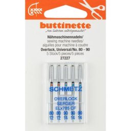buttinette Aiguilles pour surjeteuse ""universel"", épaisseur : 80 - 90, contenu : 5 pièces