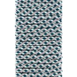 buttinette Cordon pour veste, bleu pétrole/multicolore, 8 mm Ø, longueur : 5 m