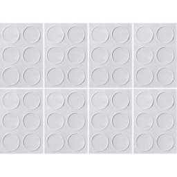buttinette Pastilles ""fixe-règle"", autocollantes, 10 mm Ø, 48 pièces