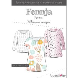 Fadenkäfer Patron ""Blouse/tunique Fennja"" pour femmes