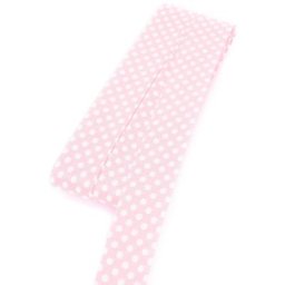 buttinette Biais en coton ""pois"", rose/blanc, largeur : 2 cm, longueur : 5 m