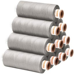 buttinette Lot de 10 bobines de fil à coudre universel, pierre, grosseur : 100