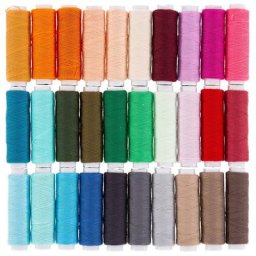 buttinette Set de fils à coudre ""set complémentaire"", grosseur : 95, 100 m par bobine, 30 pièces