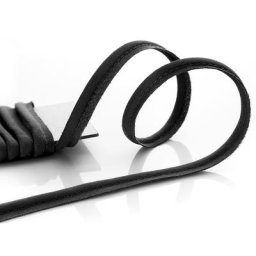 buttinette Passepoil en coton, noir, Ø 4 mm, 5 m