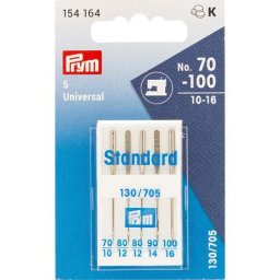 Prym Aiguilles pour machine à coudre ""universel"", grosseur : 70 - 100, contenu : 5 pièces