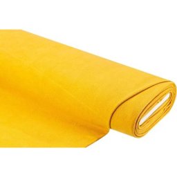 Tissu polaire en coton-polyester, ocre