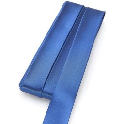 buttinette Biais en satin, bleu roi, 2 cm, 5 m