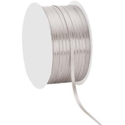 Ruban en satin, argent