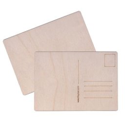 Carte postale en bois, 14,8 x 10,5 cm, 2 pièces
