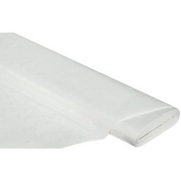 Tissu damassé ""ramage"", ivoire, qualité anti-taches