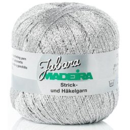Fil à crocheter Madeira Jabara, argent