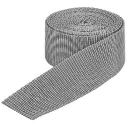 buttinette Sangle pour sacs, gris clair, largeur : 4 cm, longueur : 3 m