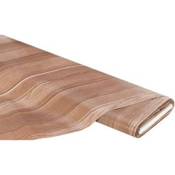 Linge de table épongeable - toile cirée ""bois"", marron multicolore