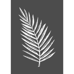 Rayher Pochoir pour sérigraphie ""feuille de palmier"", 14,8 x 21 cm