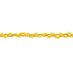 Ruban de paillettes, jaune, 15 mm, 3 m