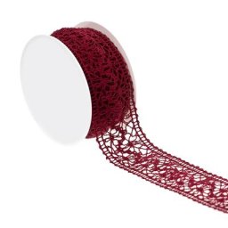 Galon crocheté, bordeaux, 38 mm, 5 m