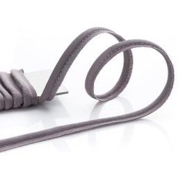 buttinette Passepoil en coton, gris, Ø 4 mm, 5 m
