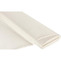 Tissu damassé ""mini-losange"", écru