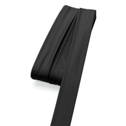Biais en imitation cuir, noir, 2 cm, longueur : 5 m