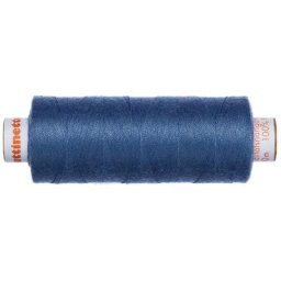buttinette Fil à coudre universel, bleu jeans, grosseur : 100, bobine de 500 m