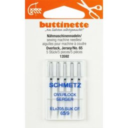 buttinette Aiguilles pour surjeteuse ""jersey"", épaisseur : 65, 5 pièces