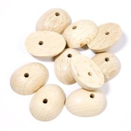 Pieds de poupée en bois, 32 x 24 mm, 10 pièces